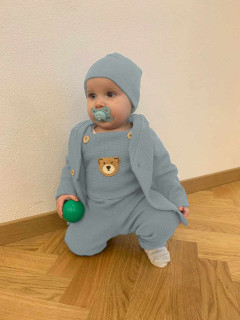 Dojčenské lacláčiky New Baby Luxury clothing Oliver šedé