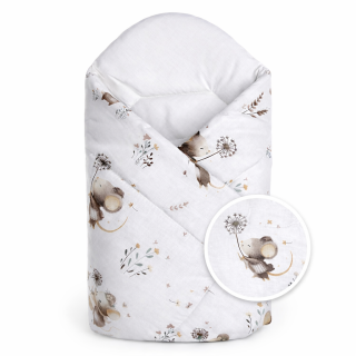 Zavinovačka pre bábätko Klasik Malá myška biela/béžová Baby Nellys