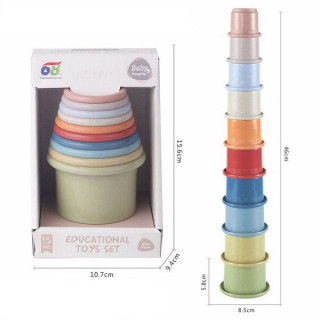 Tégliky stohovacie kruhové 46 cm 10 ks