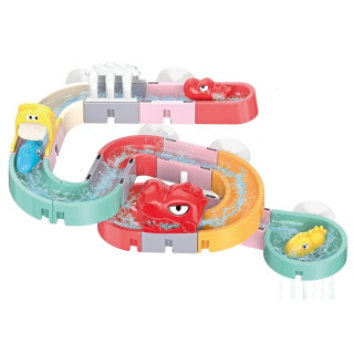 Guľôčková dráha do vody DIY Dino 30 ks