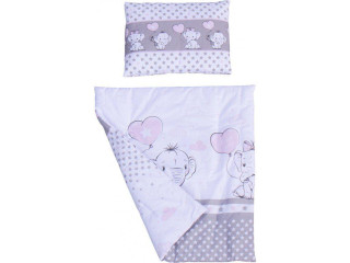 Set perinka a vankúš do kočíka Scarlett Gusto - ružová