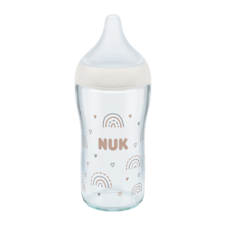 Fľaša Perfect Match sklo s kontrolou teploty 230 ml Nuk