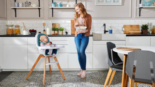 Stolička jedálenská 2v1 Tixi Kinderkraft 2020