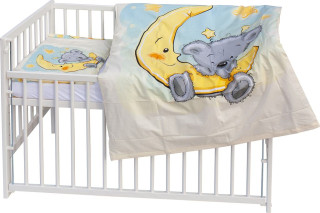 Detská postieľka s kompletnou výbavou Scarlett 120 x 60 cm - Mimas