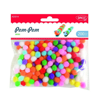 Bambulky mini farebný mix 200 ks