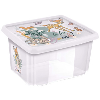 Úložný box s vekom 24 l "Bambi", Transparent