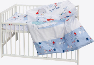 Detská postieľka s kompletnou výbavou Scarlett 120 x 60 cm - Lumpy