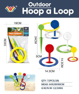 Hádzanie krúžkov hra 14 cm