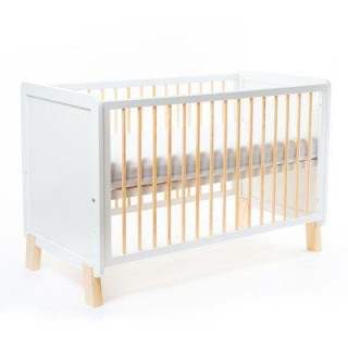 Postieľka borovice Niko 120 x 60 cm Nanna White/Natural