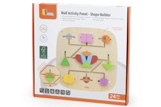 Drevená nástenná hra - tvorenie blokov