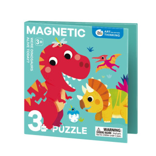 Magnetické svietiace puzzle 3v1 Dinosaury Jarmelo