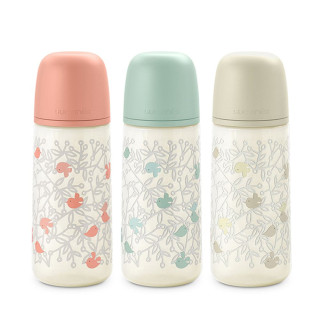 Dojčenská fľaša 360 ml fyziologická L Birdies Suavinex