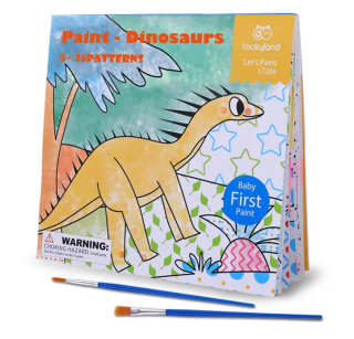 Maľovanie vodou Dinosaury 24 omaľovánok