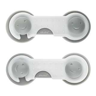 Univerzálne zabezpečenie skriniek a zásuviek ŠEDÉ 9 cm Akuku