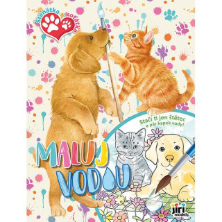 Maľuj vodou A4 Šteniatka a mačiatka