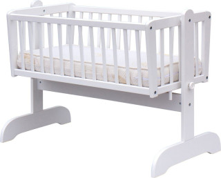 Detská kolíska borovice - biela 90 x 41 cm Scarlett