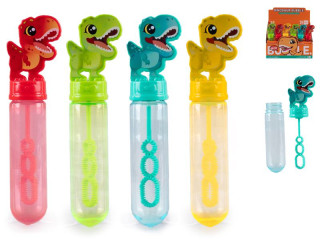 Bublifuk 14 cm s dinosaurom 4 farby