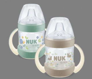 For Nature fľaša s kontrolou teploty 150 ml s úchytmi Nuk