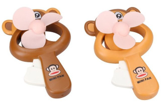 Ručný vetráčik opice 16 cm