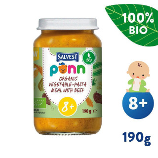 Salvest Ponn BIO Hovädzie mäso s cestovinami (190 g)