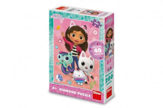 Puzzle Gabby´s Dollhouse 200 dielikov diamanty+lepidlo