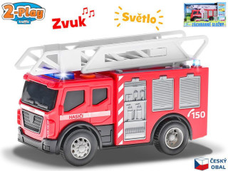 2-Play Traffic Auto hasiči CZ design 14 cm voľný chod so svetlom a zvukom