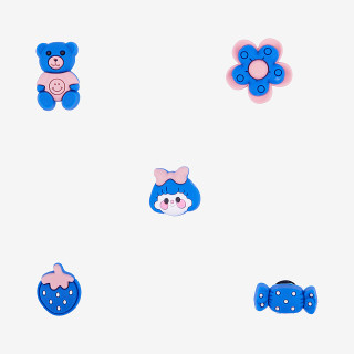 Amulety - ozdoby na topánky Amuletz Modrý set mix Coqui