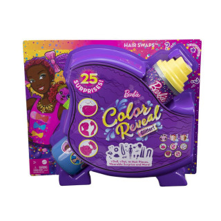Barbie Color Reveal vlasový styling s trblietkami fialový