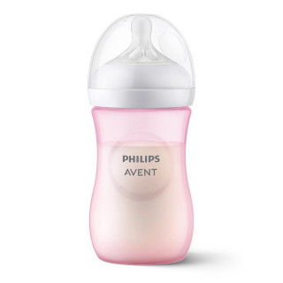 Fľaša Natural Response 260 ml Philips AVENT 1 m+, Ružová