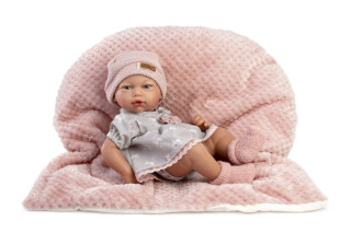 New Born dievčatko - realistická bábika bábätko s celovinylovým telom 853 - 38 cm Guca