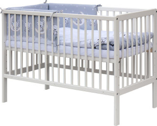 Postieľka 120 x 60 cm s kompletnou výbavou Toro - šedá ROZBALENÉ