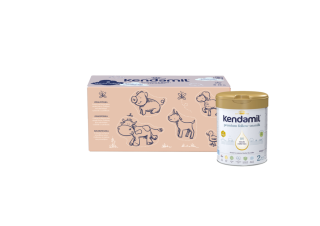 Kendamil Premium 2 HMO+, 2,4 kg (3× 800 g), kreatívne balenie s darčekom