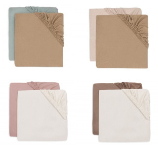 Prestieradlo napínacie 40/50 x 80/90 cm, 2 ks Jollein