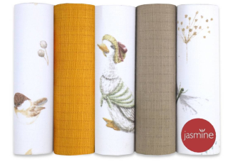 Plienky pre deti látkové súprava box Unisex 70x80 cm 5 ks