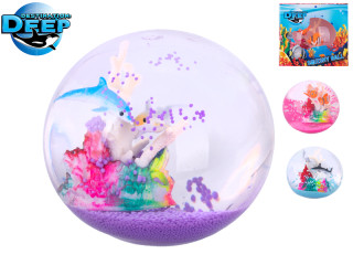 Loptička strečová 9 cm s morskými zvieratkami Destination Deep