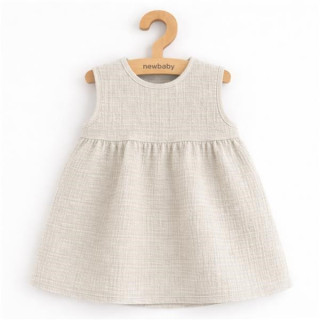 Dojčenské mušelínové šaty Ella linen New Baby