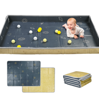 Hracia podložka penová s loptičkami Blue Yellow Taf Toys