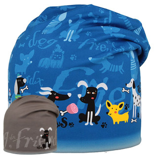 Funkčná čiapka dlhá obojstranná Friends Modrá RDX