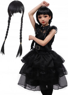 Detský kostým Wednesday s parochňou