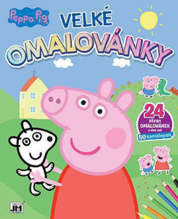 Veľké omaľovánky Prasiatko Peppa