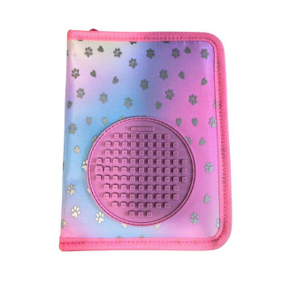 Jednoposchodový peračník, ružová, Srdce a labky 50 pixelov Pixie Crew