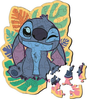 Drevené Puzzle 50 dielikov Lilo&Stitch