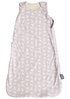 Merino spací vak so zipsom na boku, zajac béžový