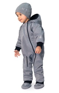 Rastúca softshellová kombinéza s fleecom Šedý melír Esito