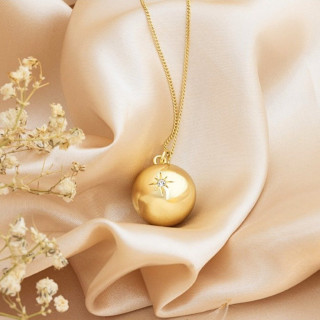 Tehotenská rolnička Stella Lucia - zlatá