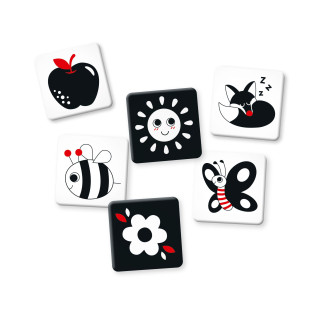 Prvé hranie Kontrastné karty náučná hra Dino