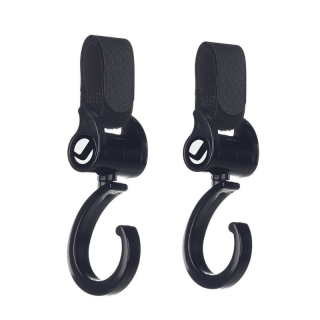 Háčiky na kočík 2 ks black Jané