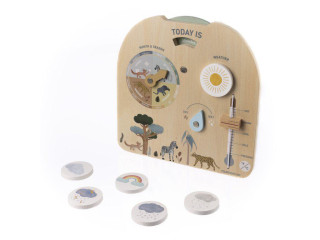 Drevená Montessori doska Počasie