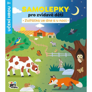 Samolepky pre zvedavé deti Zvieratá vo dne av noci