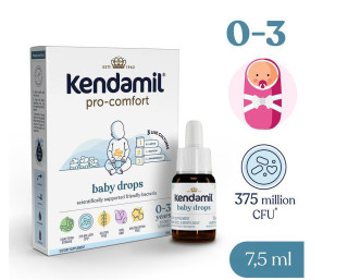 Kendamil pro-comfort kvapky pre deti (7,5 ml), doplnok stravy s probiotikami